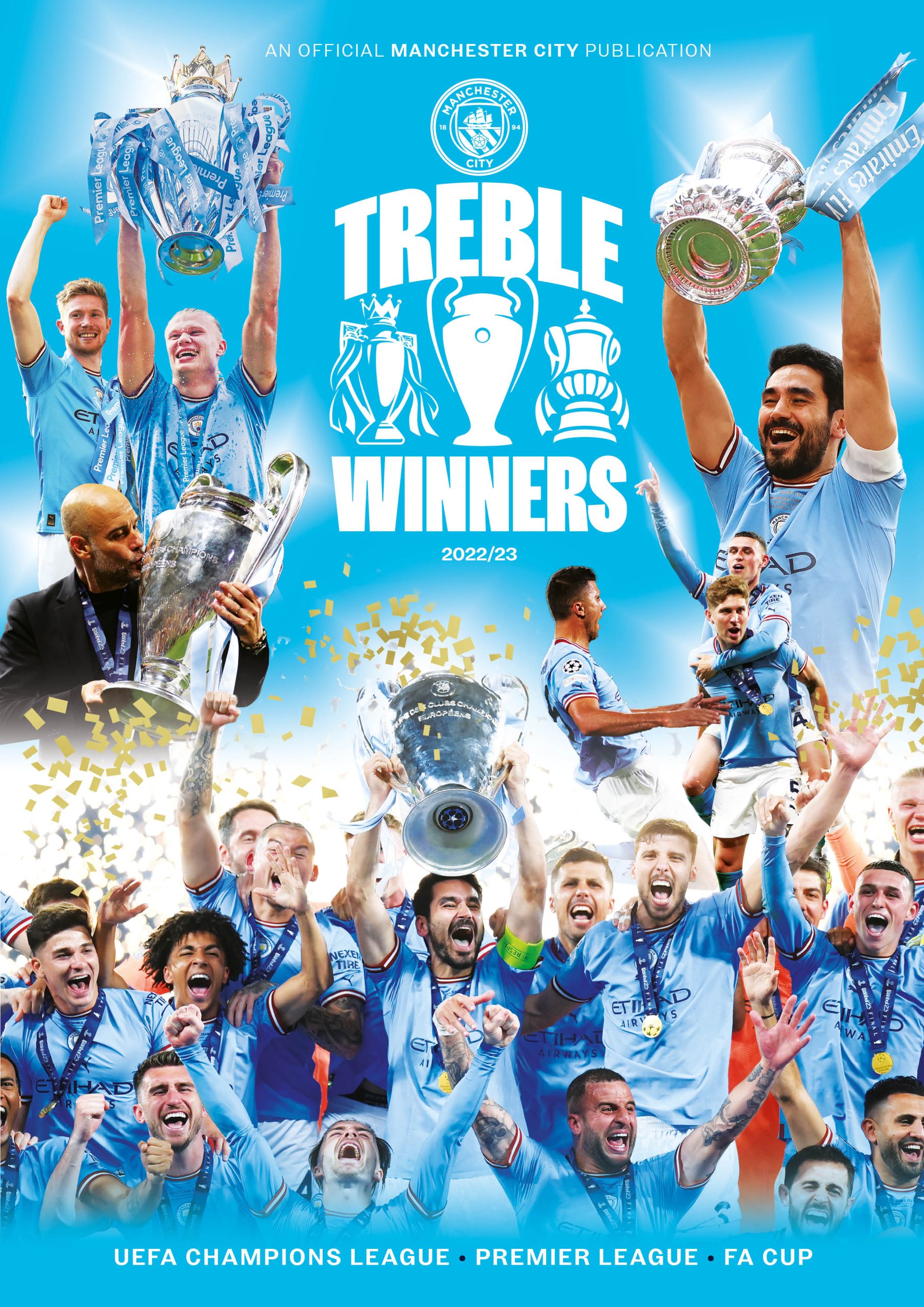 Manchester City Treble Winners 2022-23 Souvenir Publication - Reach Sport  Shop