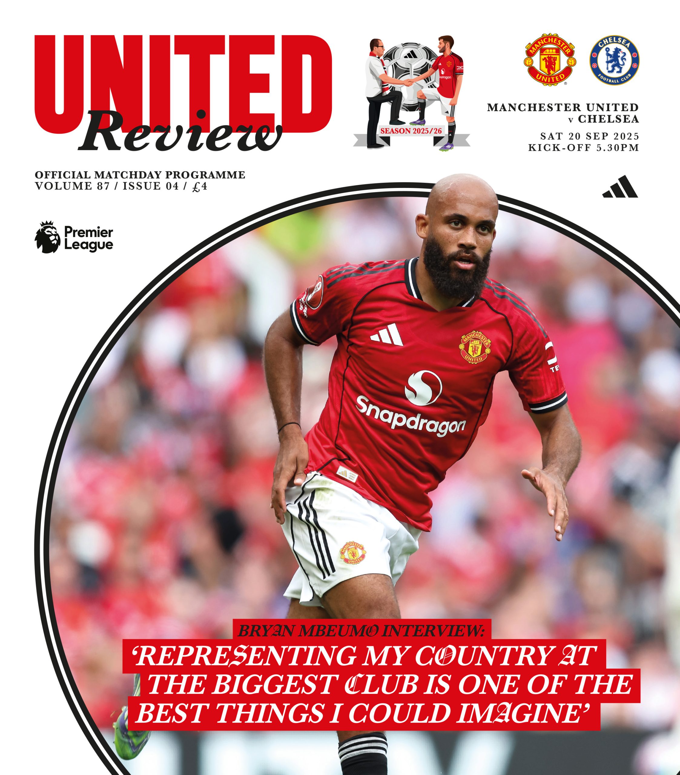 チェルシー、マンチェスターユナイテッドなどマッチデープログラム